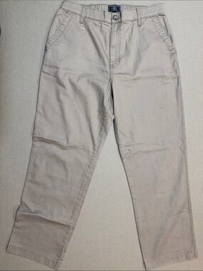 Straight-Leg Women's Chino Pants in Beige